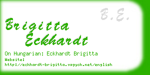 brigitta eckhardt business card